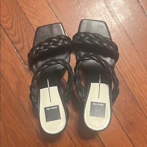 Dolce Vita Black Braided Women's Sandals- size 7